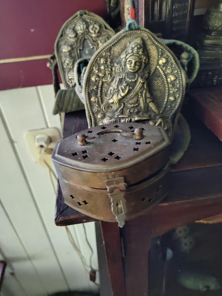 Geur kistje/doosje, oud koper, Ophalen of Verzenden, Nieuw