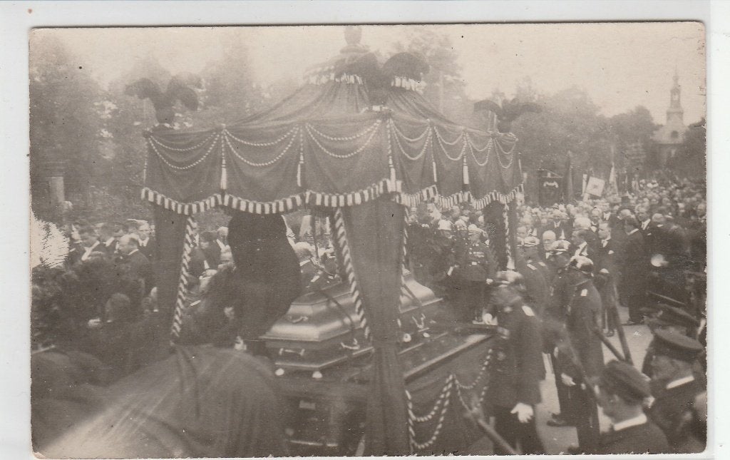 begrafenis per koets, Ophalen of Verzenden, 1920 tot 1940, Ongelopen, Overige thema's