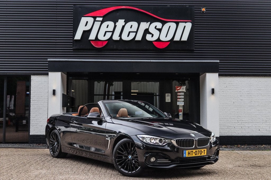 BMW 4-serie Cabrio 420i High Executive NAP MEMORY LEDER, Auto's, Gebruikt, Euro 6, Cabriolet, 4 stoelen