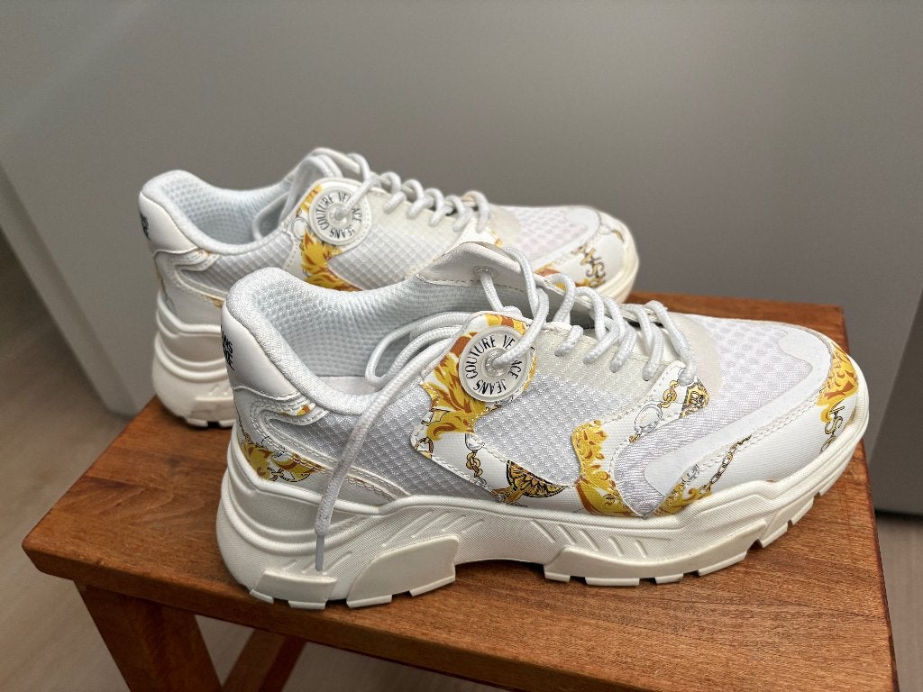 Sneakers van "Versace Jeans Couture" maat 38, Ophalen, Wit, Sneakers of Gympen, Zo goed als nieuw