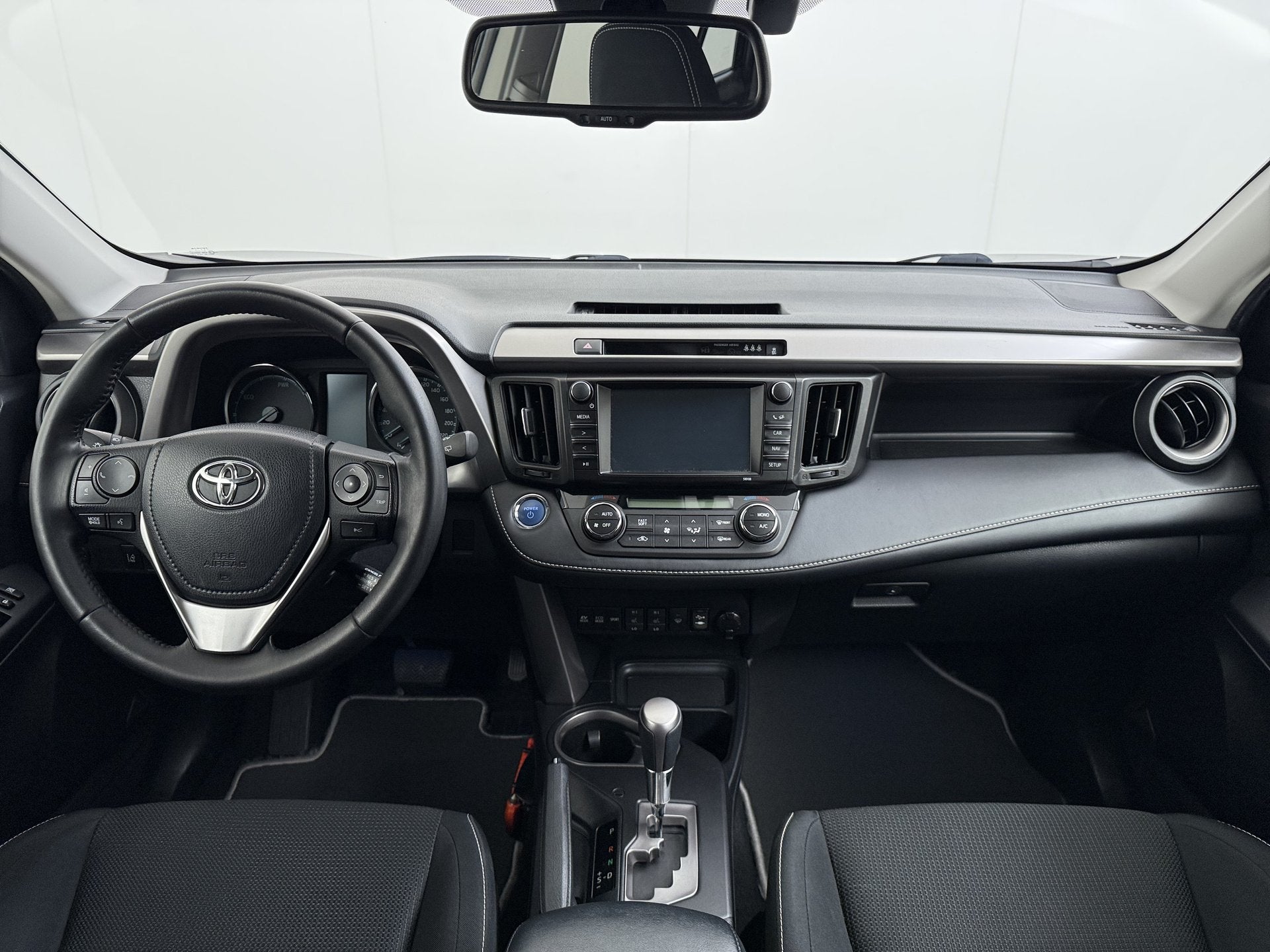 Toyota RAV4 2.5 Hybrid 197PK Automaat Adap.Cruise Camera Sto, Automaat, Stof, Gebruikt, Zwart