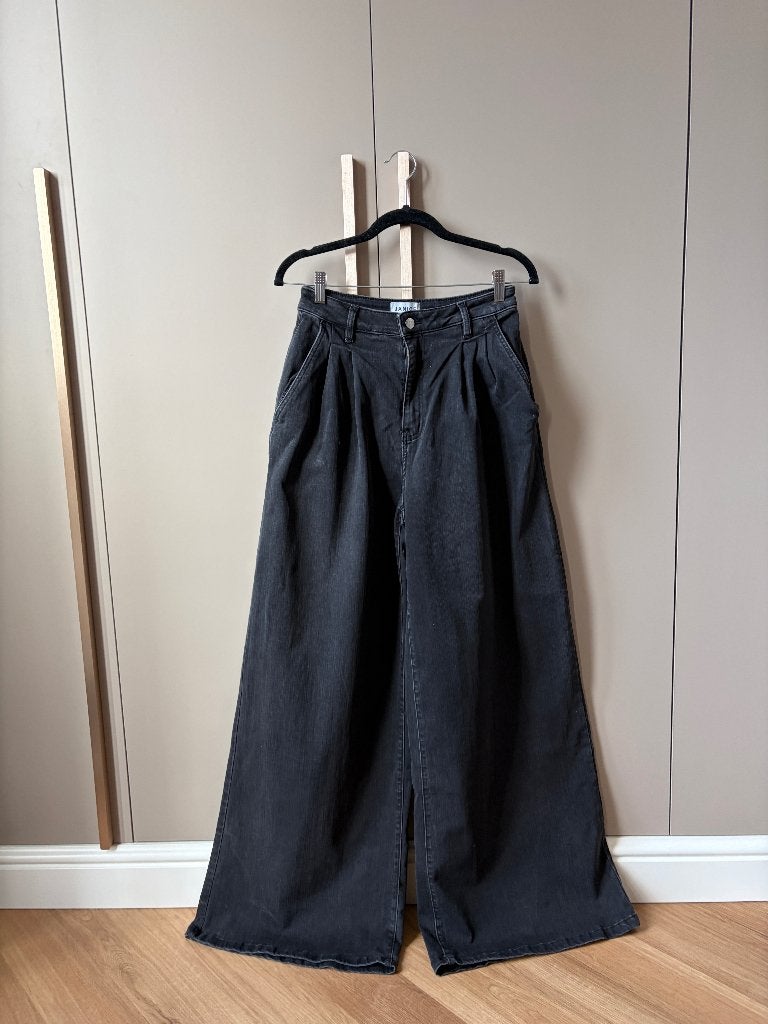 Janice zwarte The Dollar wide leg jeans, Janice, Verzenden, Zwart, W28 - W29 (confectie 36)