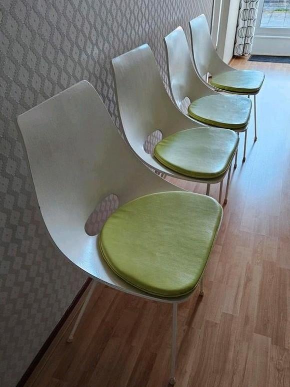 4x Tonneau dining chair van Pierre Guariche voor Steiner, Ophalen, Gebruikt, Overige kleuren, Vier