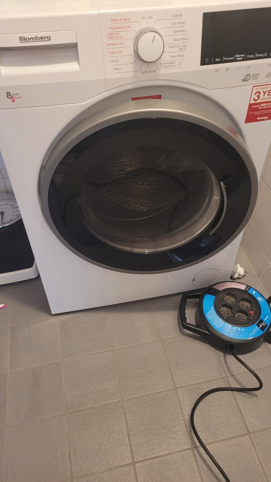 Blomberg Wasmachine en Droger in 1 - Compact en Efficiënt, 4 tot 6 kg, Ophalen of Verzenden, Gebruikt, 85 tot 90 cm