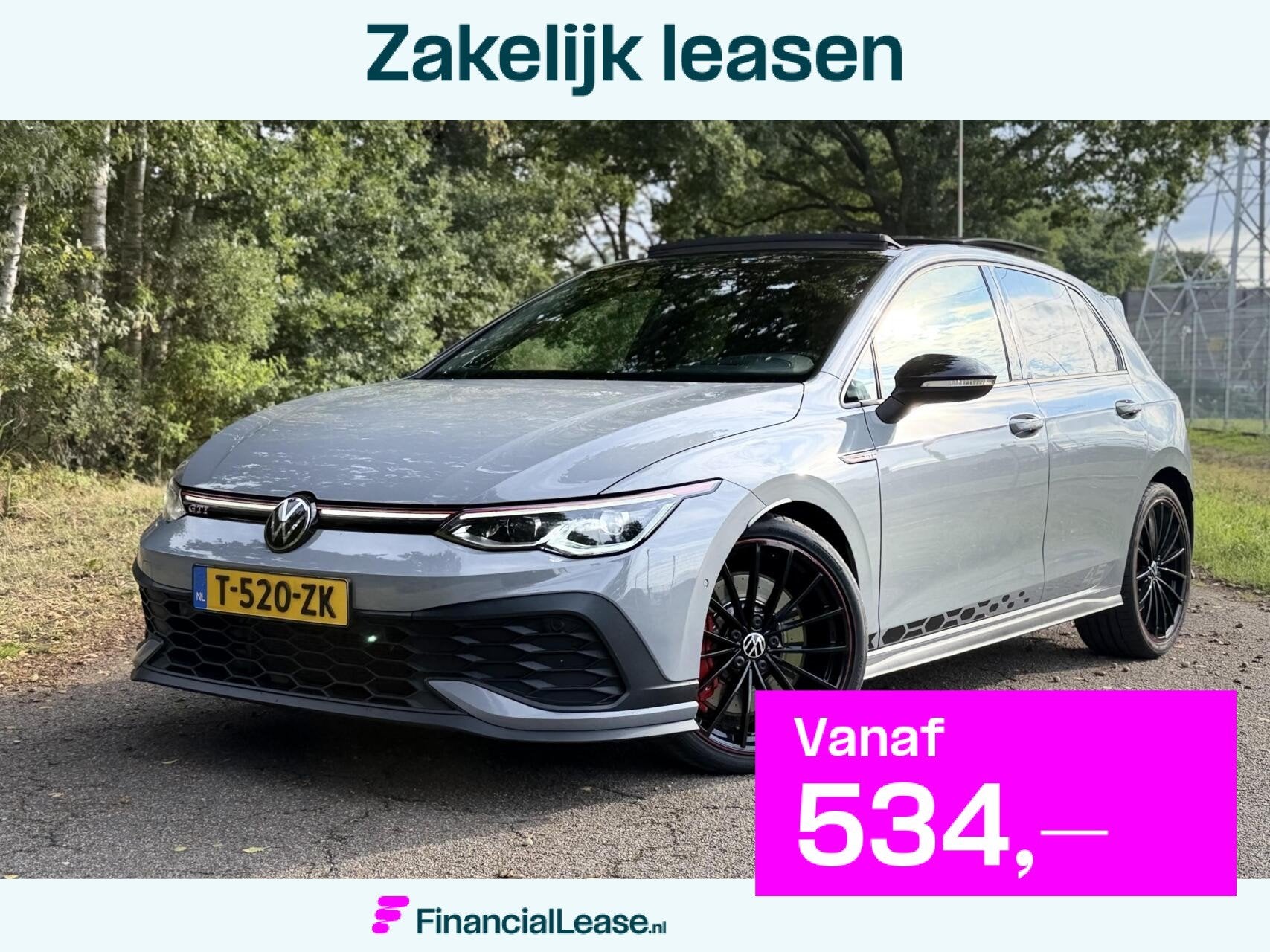 VW Golf 8 GTI Clubsport 45 JAHRE | AKRA | HUD | IQ | H/K, Gebruikt, Euro 6, 4 cilinders, Golf