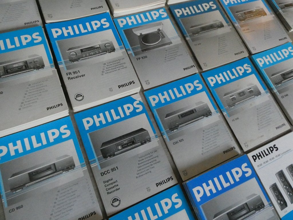 Originele handleidingen Philips 900 series, nette staat, Ophalen of Verzenden, Zo goed als nieuw, 120 watt of meer, Overige merken