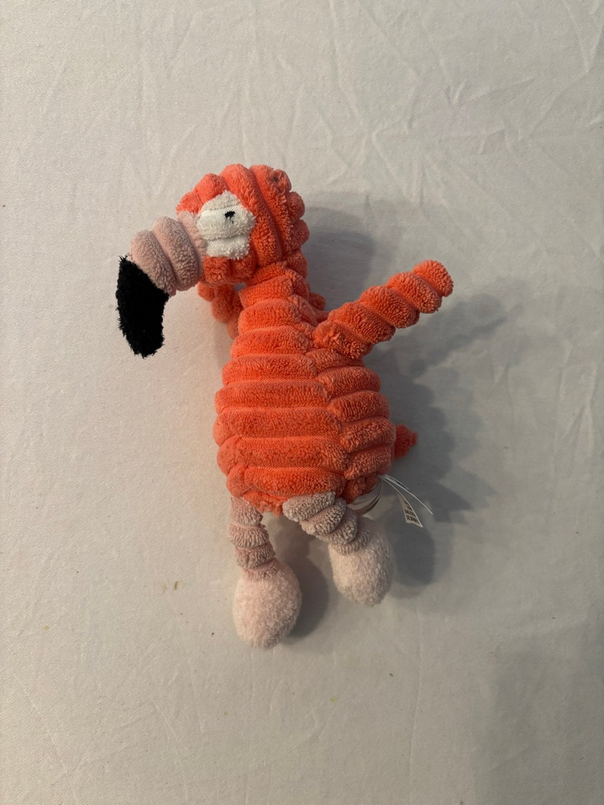 Jellycat Cordy Roy Flamingo Knuffel zonder haak!, Oranje, Overige karakters, Overige typen, Ophalen of Verzenden