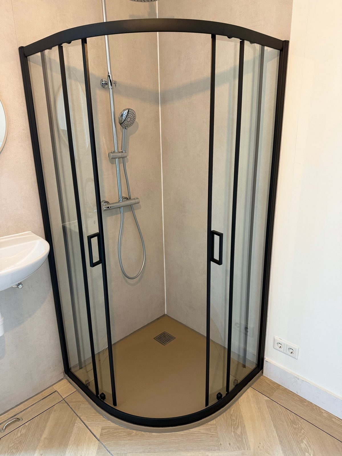 Nieuwe douchecabine met douchebak - nooit gebruikt, Ophalen, Nieuw, Glas, Douche