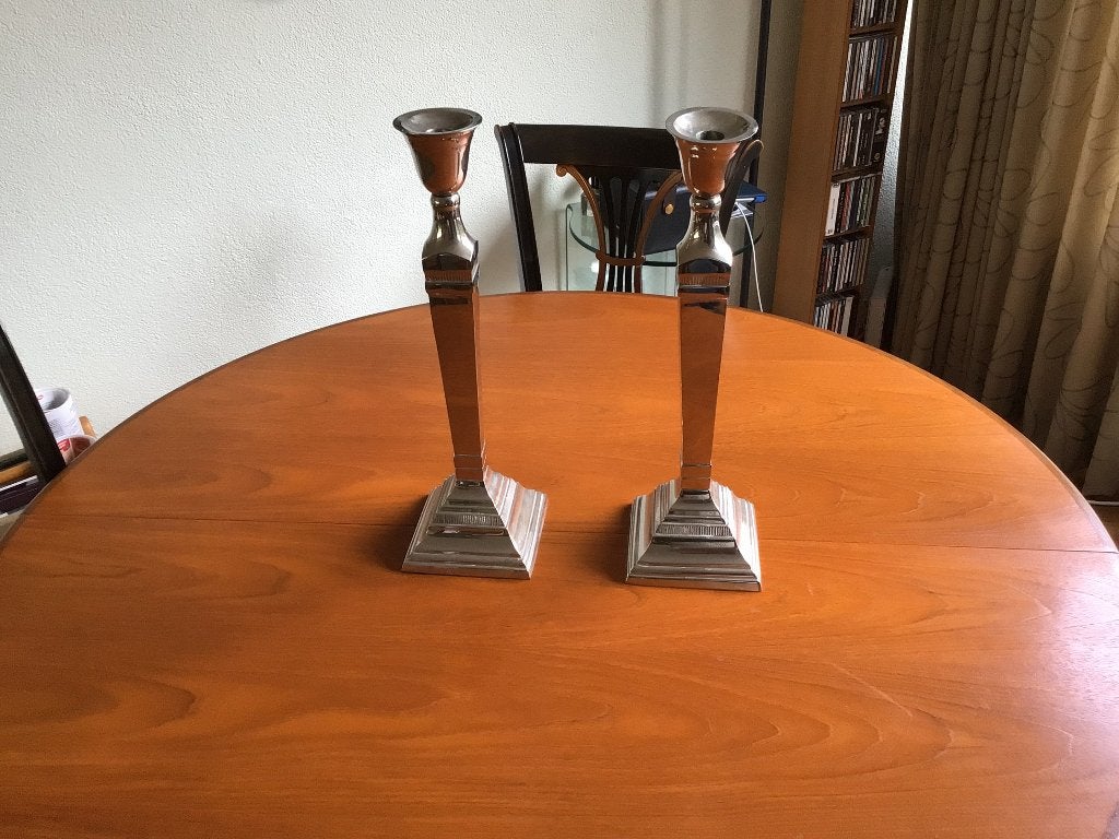 Eichholtz Kandelaars - Set van 2, 46 cm hoog, Huis en Inrichting, Ophalen, Overige merken, Zo goed als nieuw, Metaal
