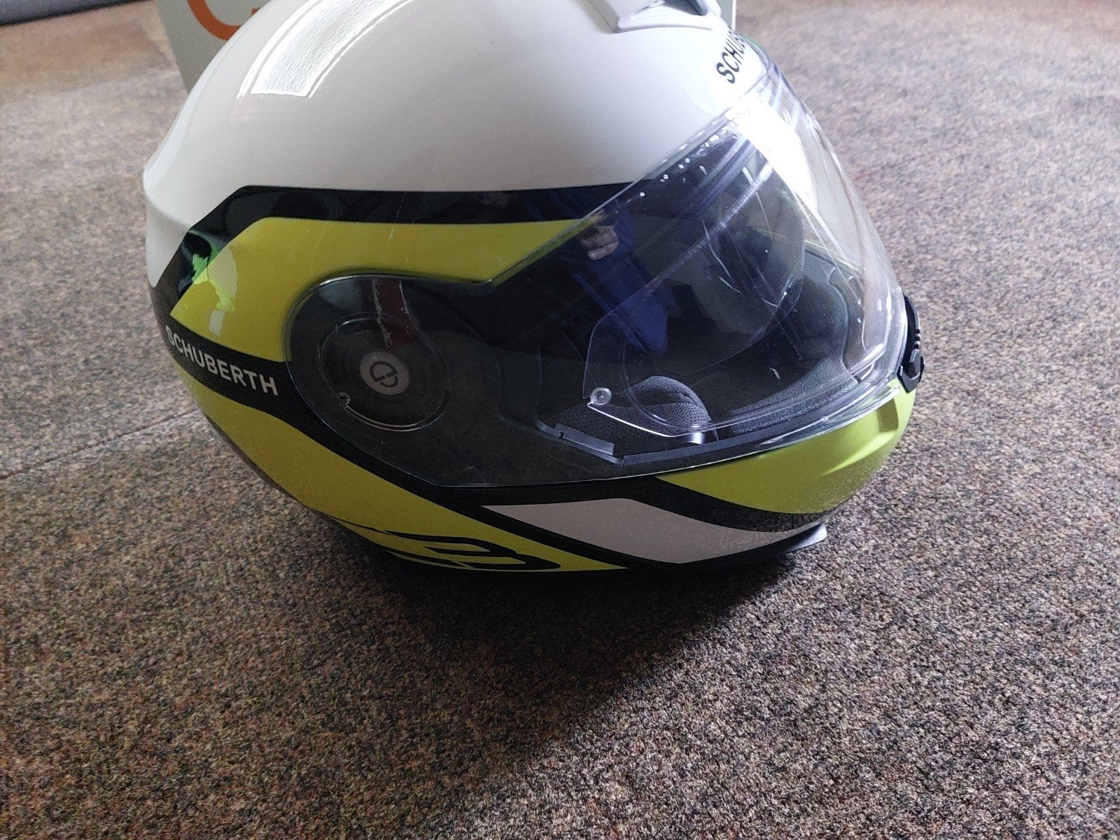 Te koop, Shuberth C3 PRO., Motoren, Ophalen, Tweedehands, Systeemhelm