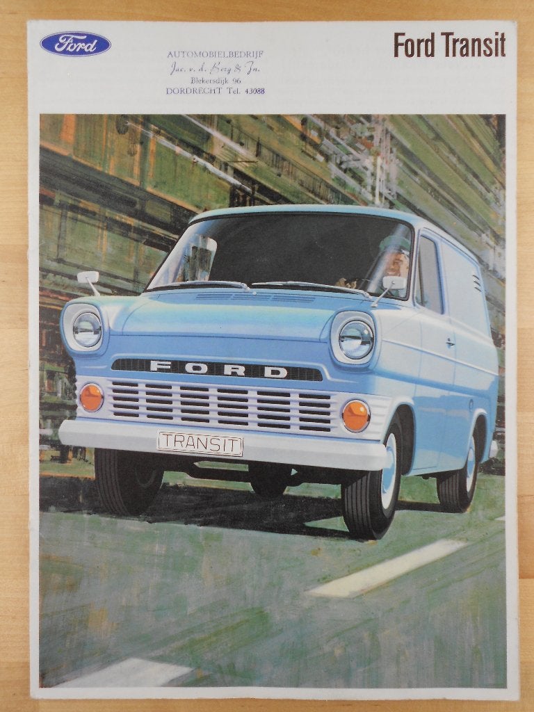 Ford Transit Brochure 1966, Gelezen, Ford, Ophalen of Verzenden, Ford