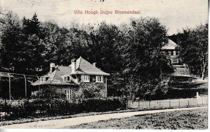 BLOEMENDAAL -= VILLA HOOGH DUIJNE, Ophalen of Verzenden, Voor 1920, Gelopen, Noord-Holland