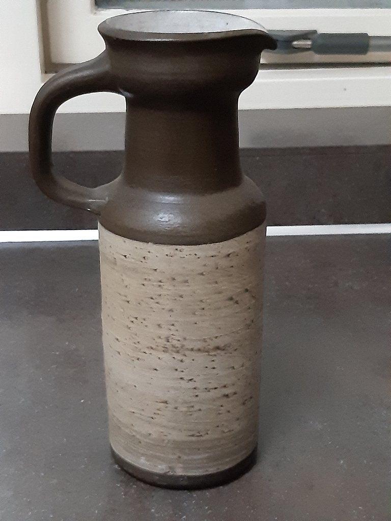 Bloempot / vaas Ravelli berkenbast bruin, Rond, Ophalen of Verzenden, Aardewerk, Minder dan 40 cm