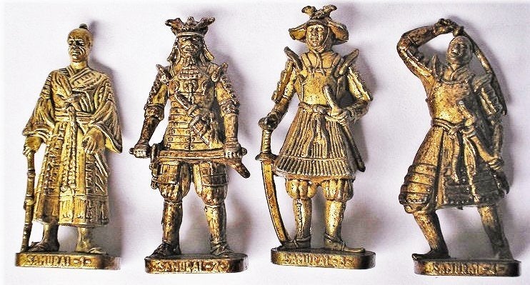 24-Ferrero kinder surprise metal SAMURAI rond 1600 serie, Verzamelen, Ophalen of Verzenden, Zo goed als nieuw, Overige typen