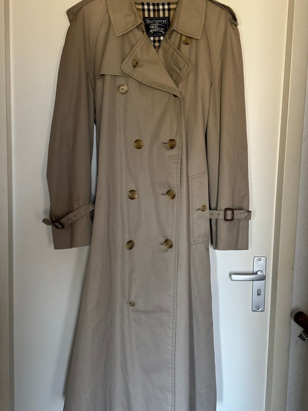 Burberry Trenchcoat, Ophalen of Verzenden, Gedragen, Maat 46/48 (XL) of groter, Beige