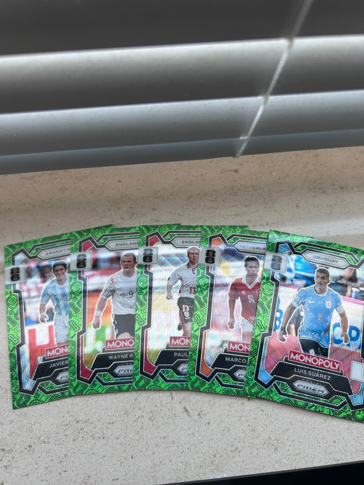 Monopoly Prizm Voetbal green wave - Zeldzame Collectie, Ophalen of Verzenden, Zo goed als nieuw, Overige sporten, Spelerskaart