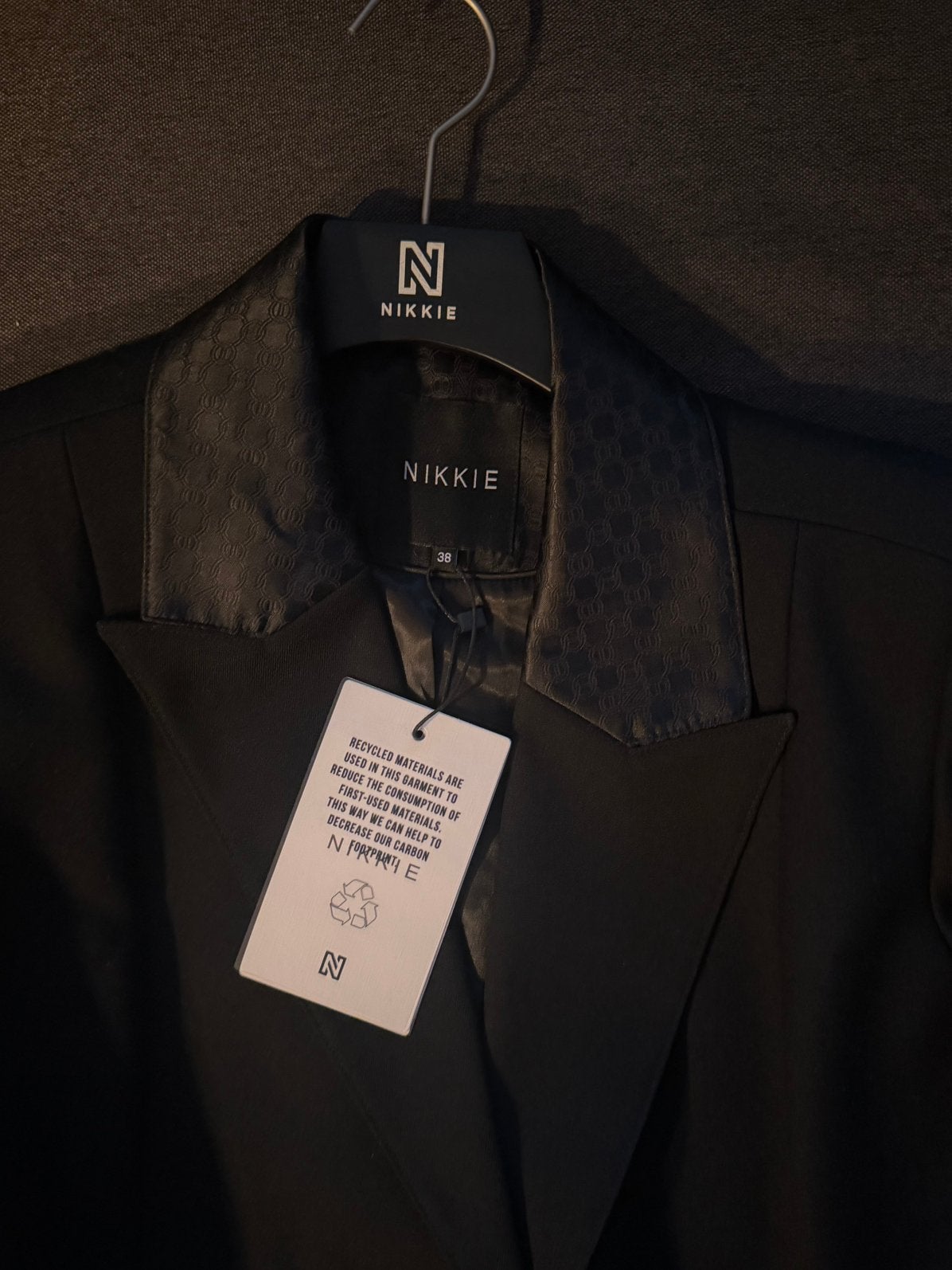 Nikkie Blazer €50,- en Blazerjurk €75, Ophalen, Zo goed als nieuw, Maat 38/40 (M), Blauw