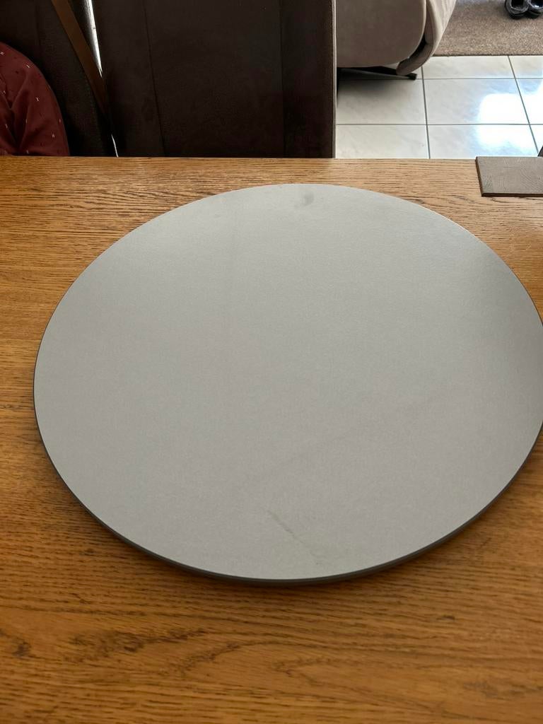 Draai plateau voor bijvoobeeld tv, Ophalen, Zo goed als nieuw, Rond, Hout