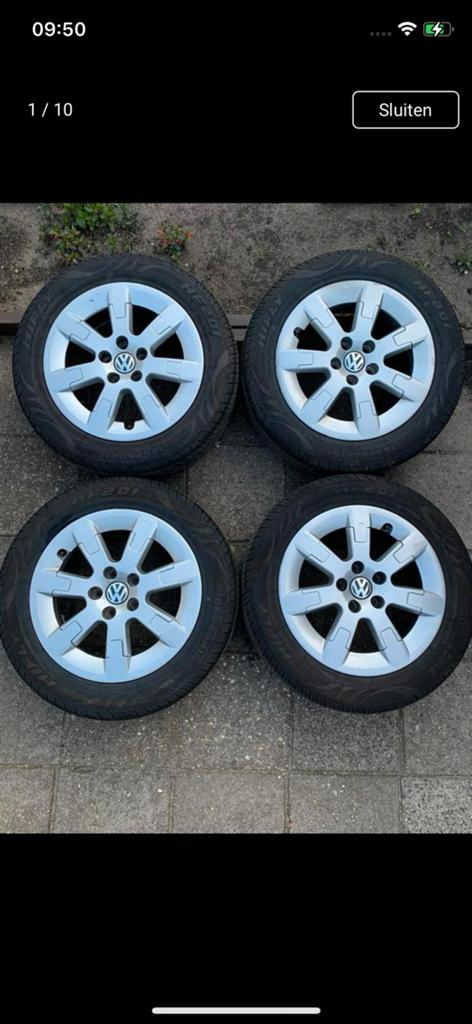 VW Polo stalen velgen 15 inch,met bijna nieuwe hifly banden, Ophalen of Verzenden
