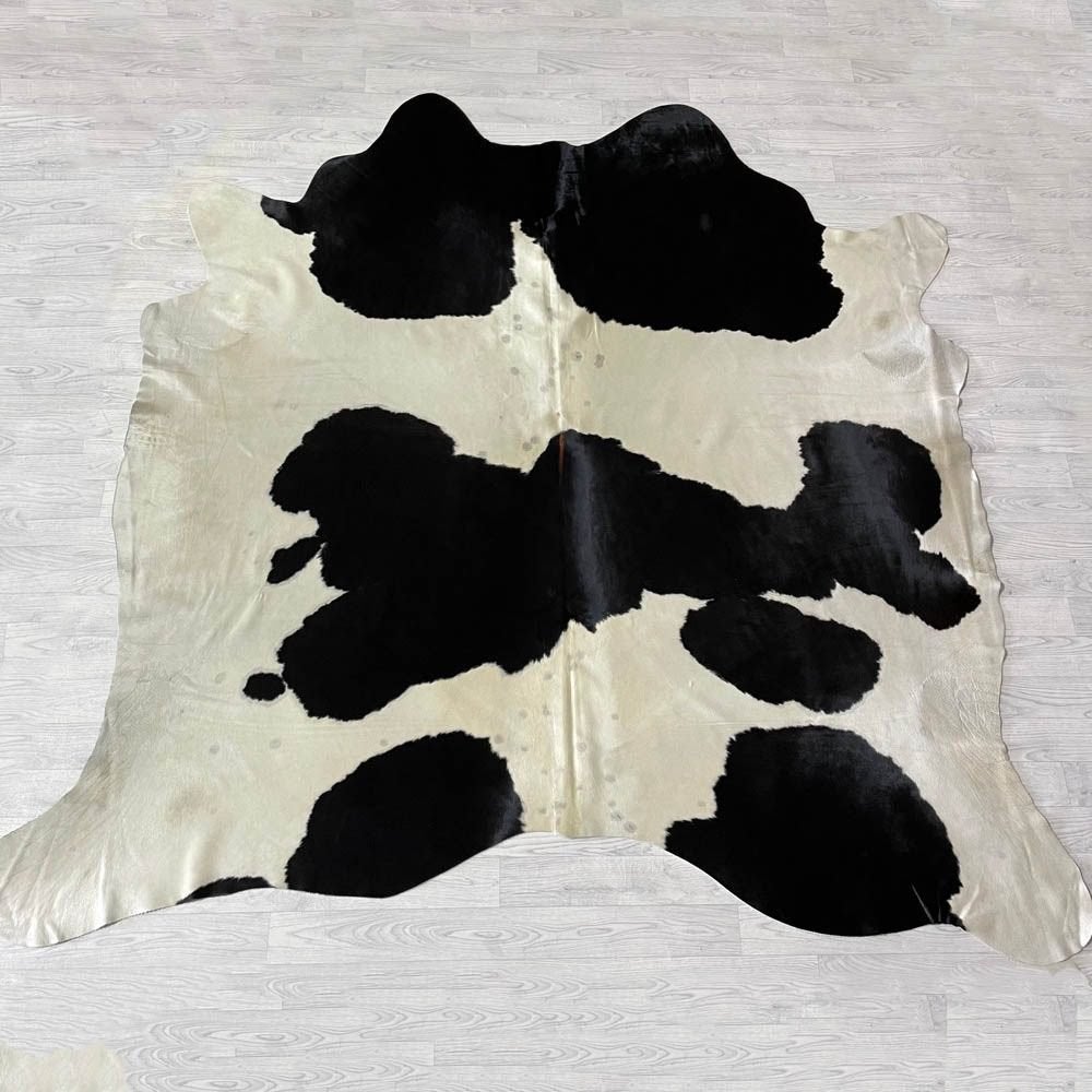 Koeienhuid zwart bruin creme 235x240cm | Lederstore, Landelijk, modern, Scandinavisch, industrieel, Zwart, 200 cm of meer, Overige vormen