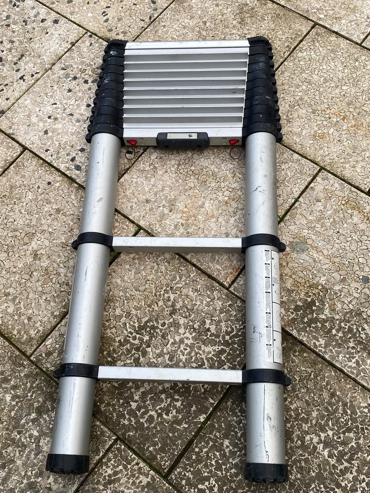 Telescopische ladder - Telesteps - 3,8 meter, Gebruikt, Ophalen of Verzenden, Ladder, Opvouwbaar of Inschuifbaar
