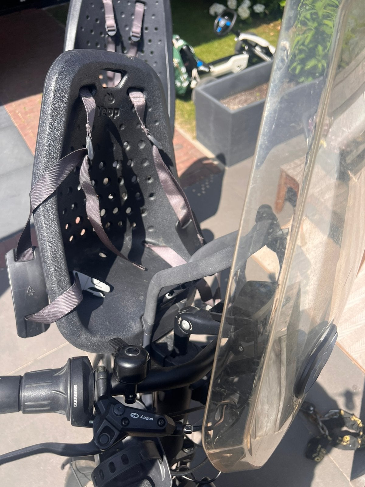 Yepp Mini kinderzitje voor (max 15kg), Fietsen en Brommers, Fietsaccessoires | Fietsstoeltjes, Ophalen, 0 t/m 18 kg, Voorzitje