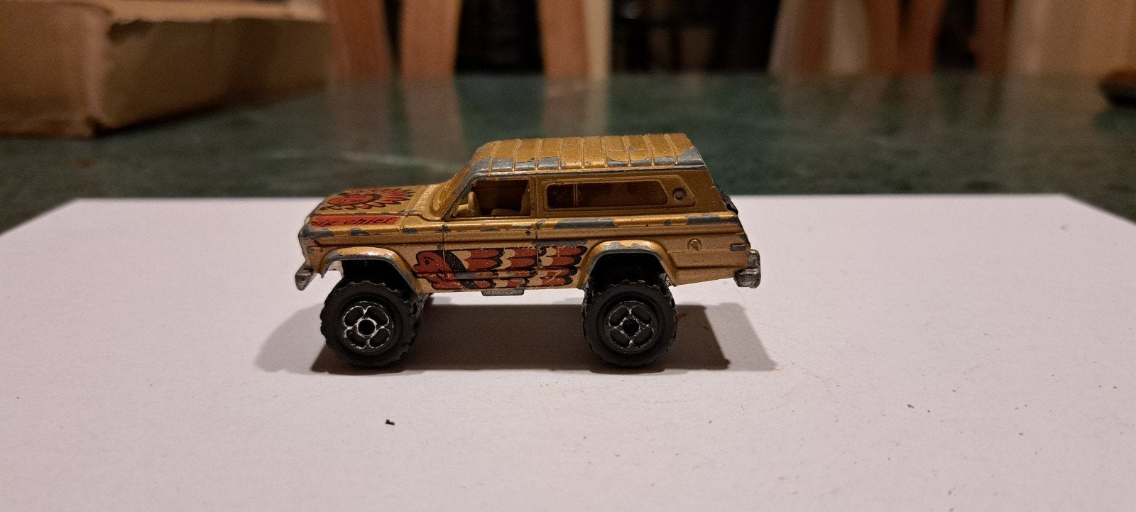 jeep cherokee 1:64 majorette, Ophalen of Verzenden, Auto