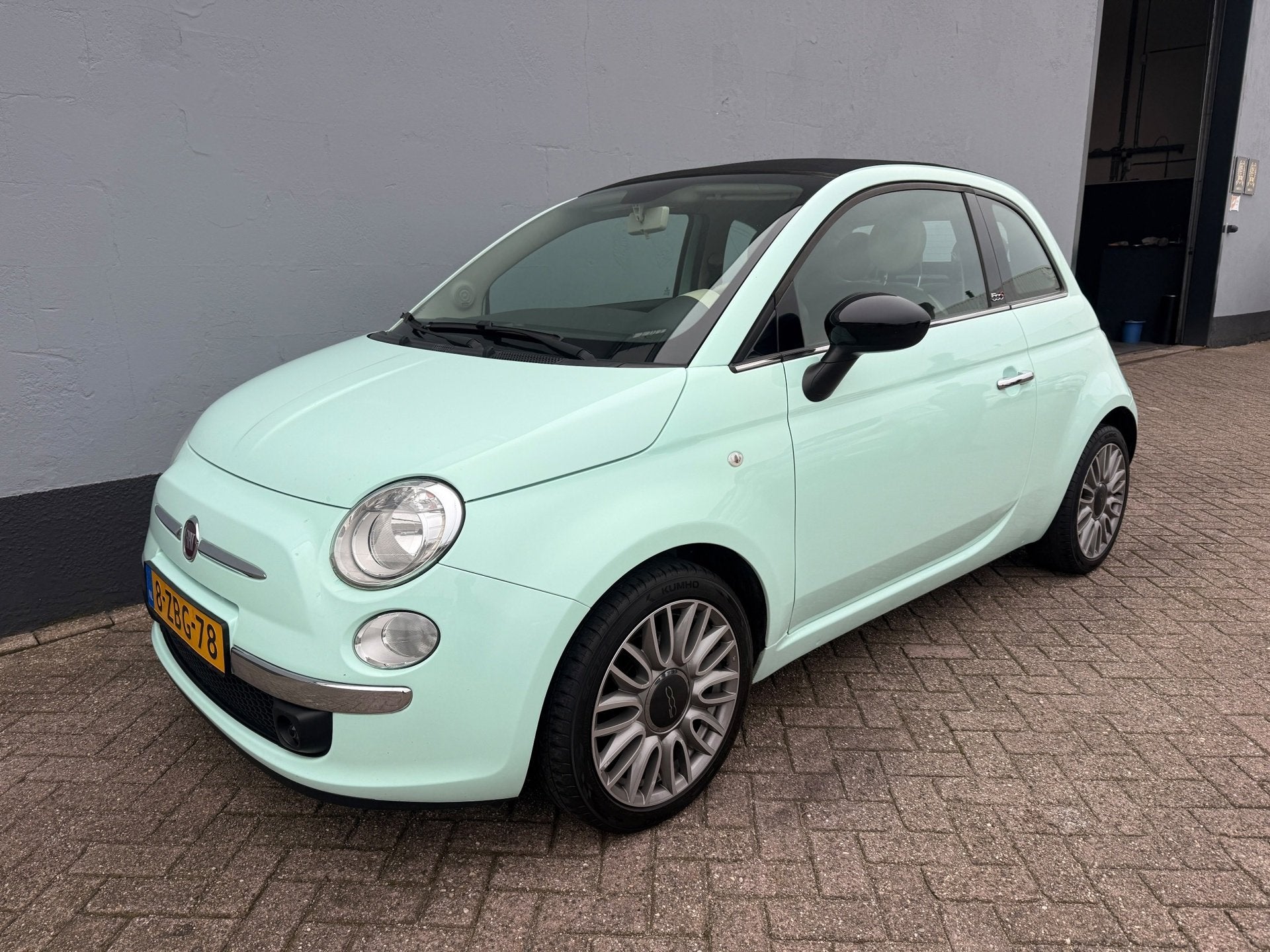 Fiat 500 C 0.9 TwinAir Turbo Cult Cabriolet - Leder - Climat, Auto's, Gebruikt, Cabriolet, Bedrijf, Handgeschakeld
