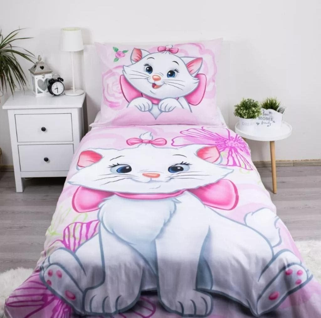Marie Cat Dekbedovertrek 140 x 200 cm - Disney - Katoen, Meisje, Nieuw, Wasbaar, Ophalen of Verzenden