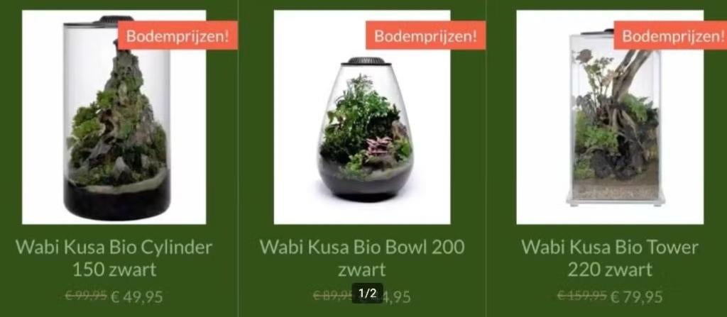 Maandaanbieding: Wabi Kusa serie nu bodemprijzen!, ., Nieuw, Overige merken, Ophalen of Verzenden