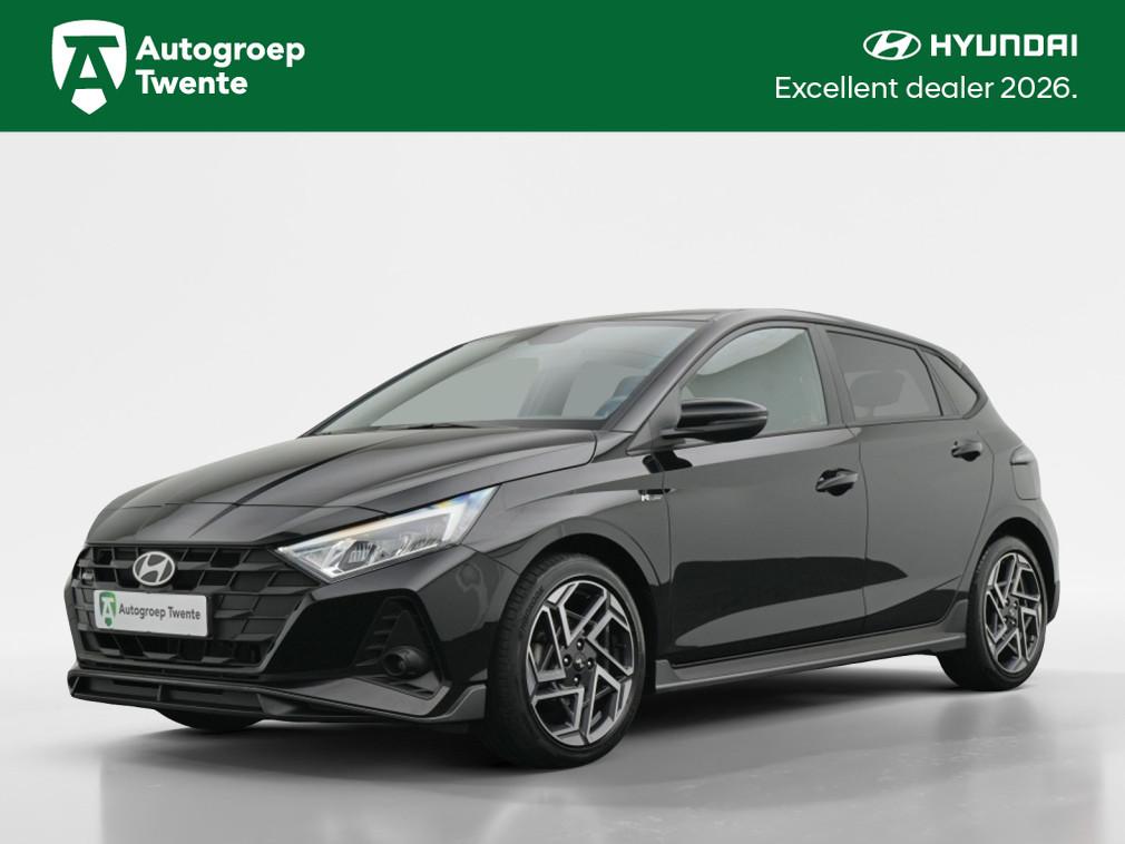Hyundai i20 1.2 N Line | Navigatie | Private lease 429,- p.m, Auto's, Hyundai, 12 maanden, Gebruikt, Zwart, 4 cilinders