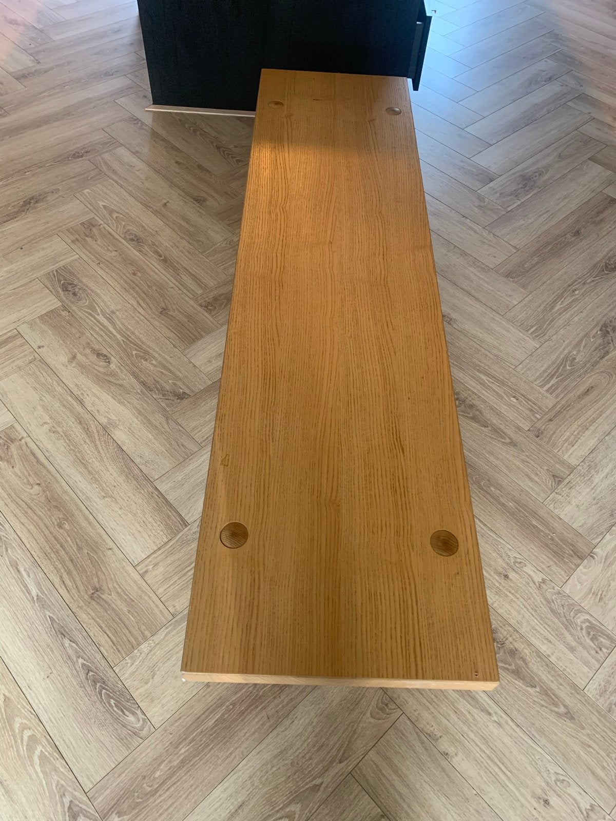 IKEA Stockholm bankje/tv-meubel eikenhout, Ophalen, Minder dan 50 cm, Gebruikt, Eikenhout