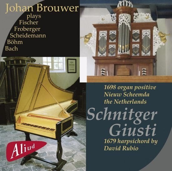 Cd Johan Brouwer plays Fischer/Böhm/Scheidemann/Bach/Frober, Overige typen, Ophalen of Verzenden, Zo goed als nieuw, Barok