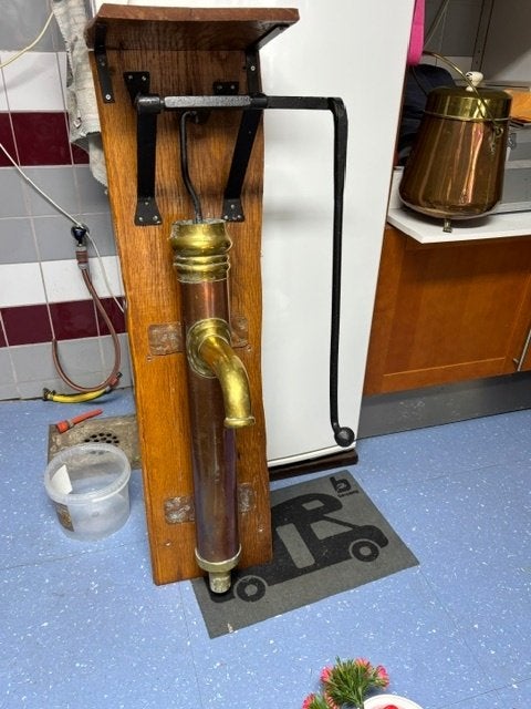 Waterpomp koper, Ophalen, Koper