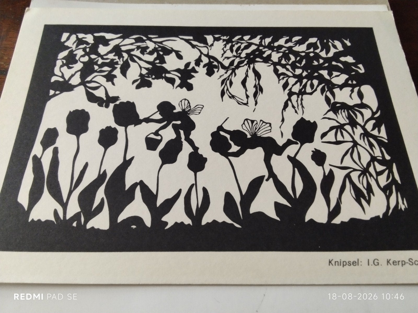 Ongelopen ansichtkaart: Knipwerk I.G. Kerp-Schlesinger, Ophalen of Verzenden, 1920 tot 1940, Ongelopen, Noord-Holland