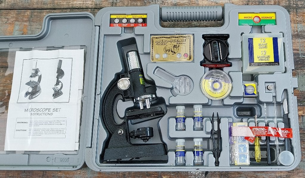 Educatieve Micro-Science Deluxe Microscoop Set, Ophalen of Verzenden, Zo goed als nieuw, 1000x of meer, Biologische microscoop