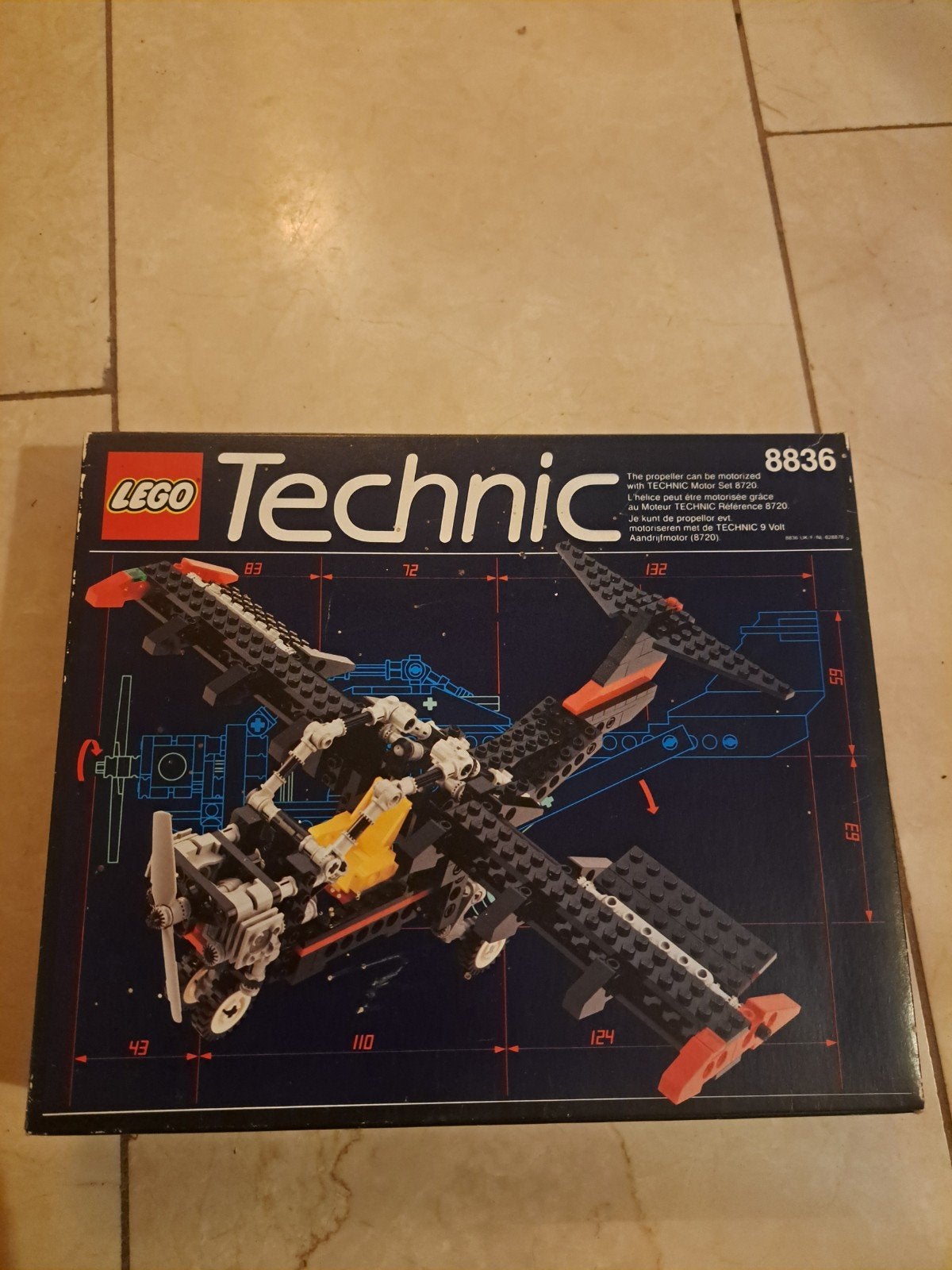 LEGO Technic 8836 Vliegtuig/Helikopter (Vintage), Ophalen of Verzenden