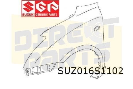 Suzuki Swift (3/05-9/10) voorscherm Rechts Origineel! 576116, Auto-onderdelen, -, Verzenden, -, Nieuw