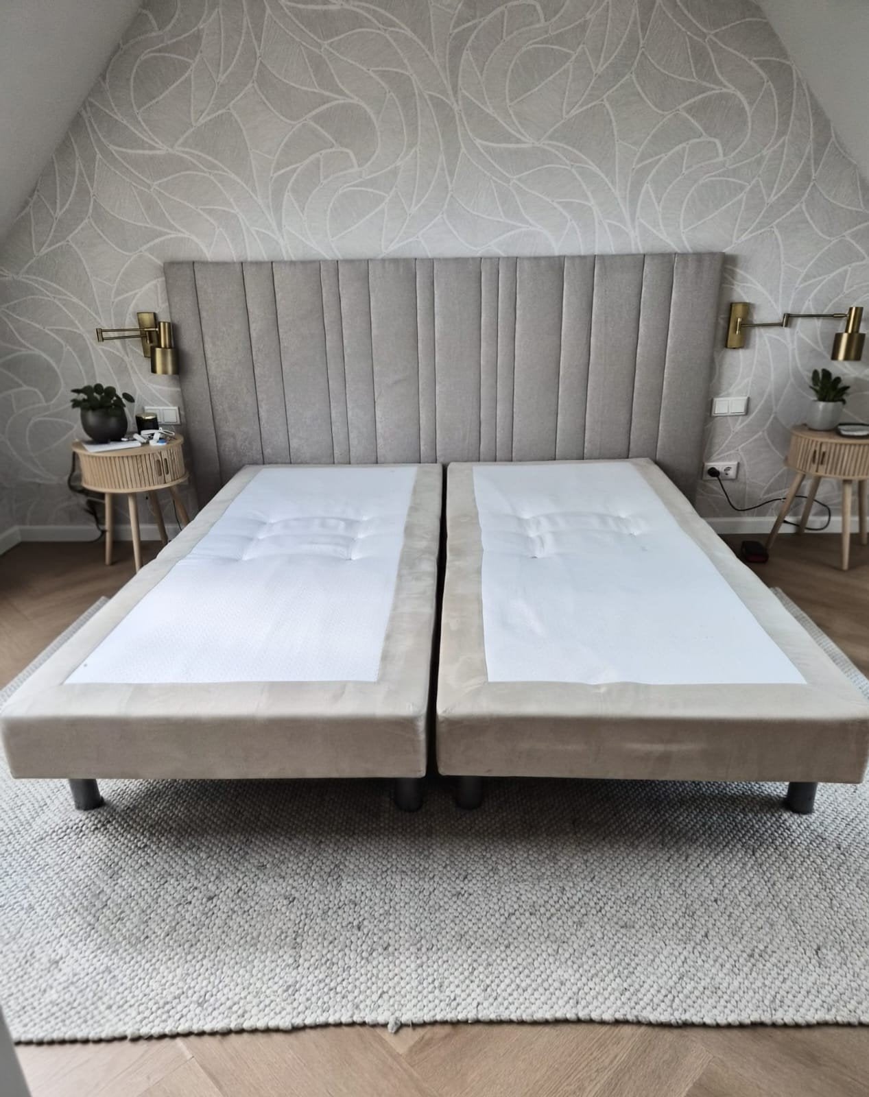 Swiss Sense Boxspring met Emma matras (180x210), Ophalen, Tweepersoons, 180 cm, Stof