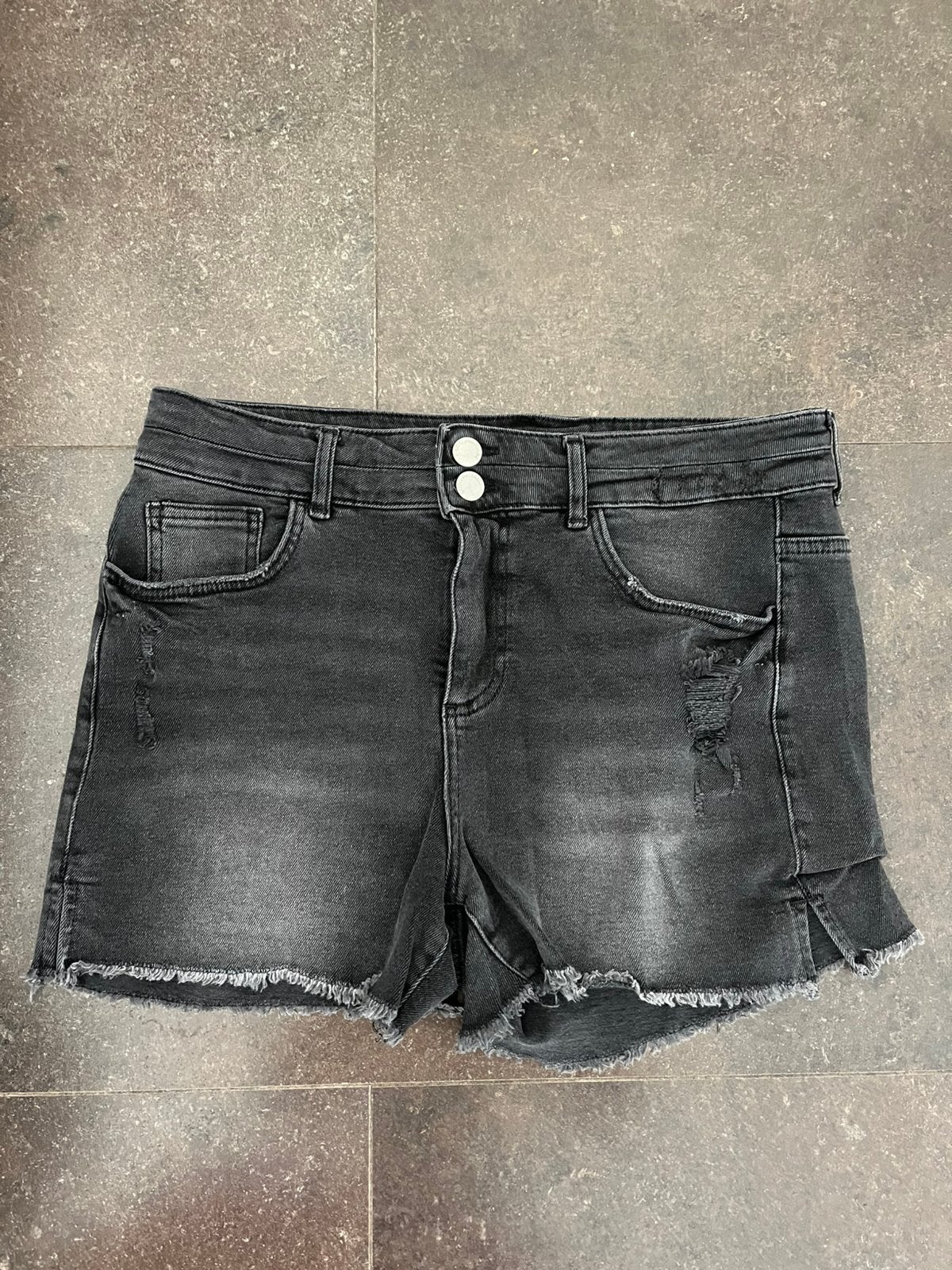 Kort grijs/zwart spijkerbroekje maat 44 MS Mode, Kleding | Dames, Spijkerbroeken en Jeans, Ophalen of Verzenden, Zo goed als nieuw
