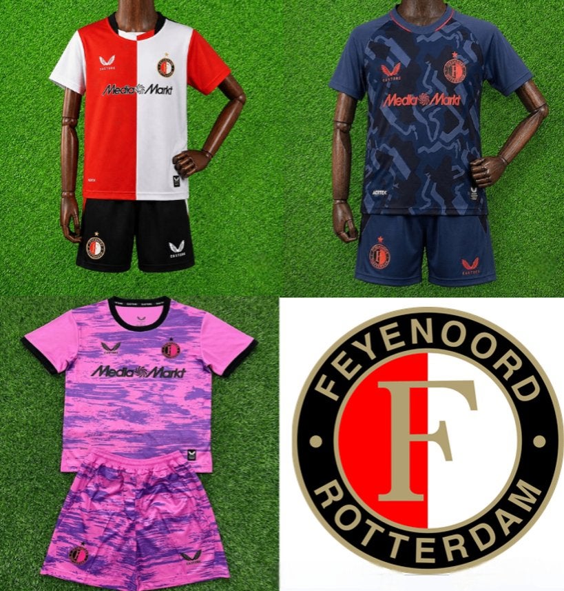 Feyenoord Tenue Shirt Trainingspak Kinderen en Volwassenen, Maat XS of kleiner, Verzenden, Nieuw, Shirt