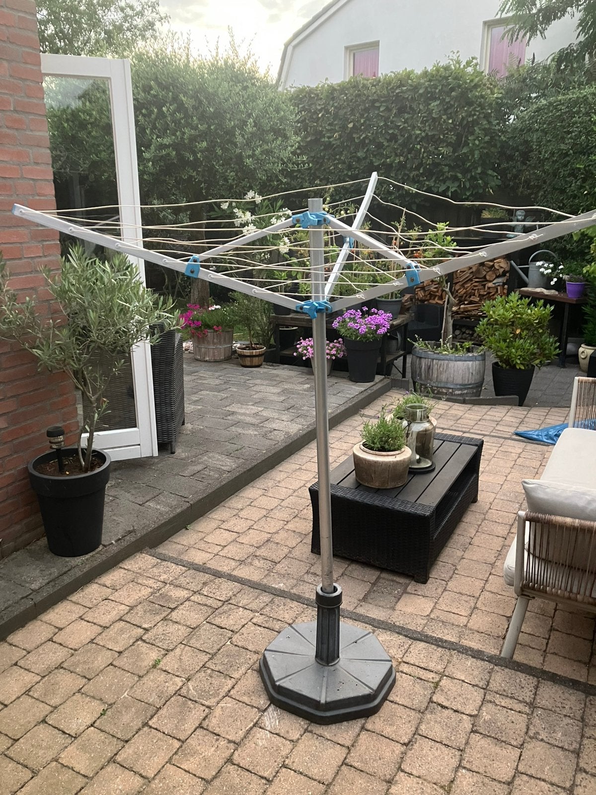 Droogmolen voor op de neuswielklem, Ophalen, Gebruikt