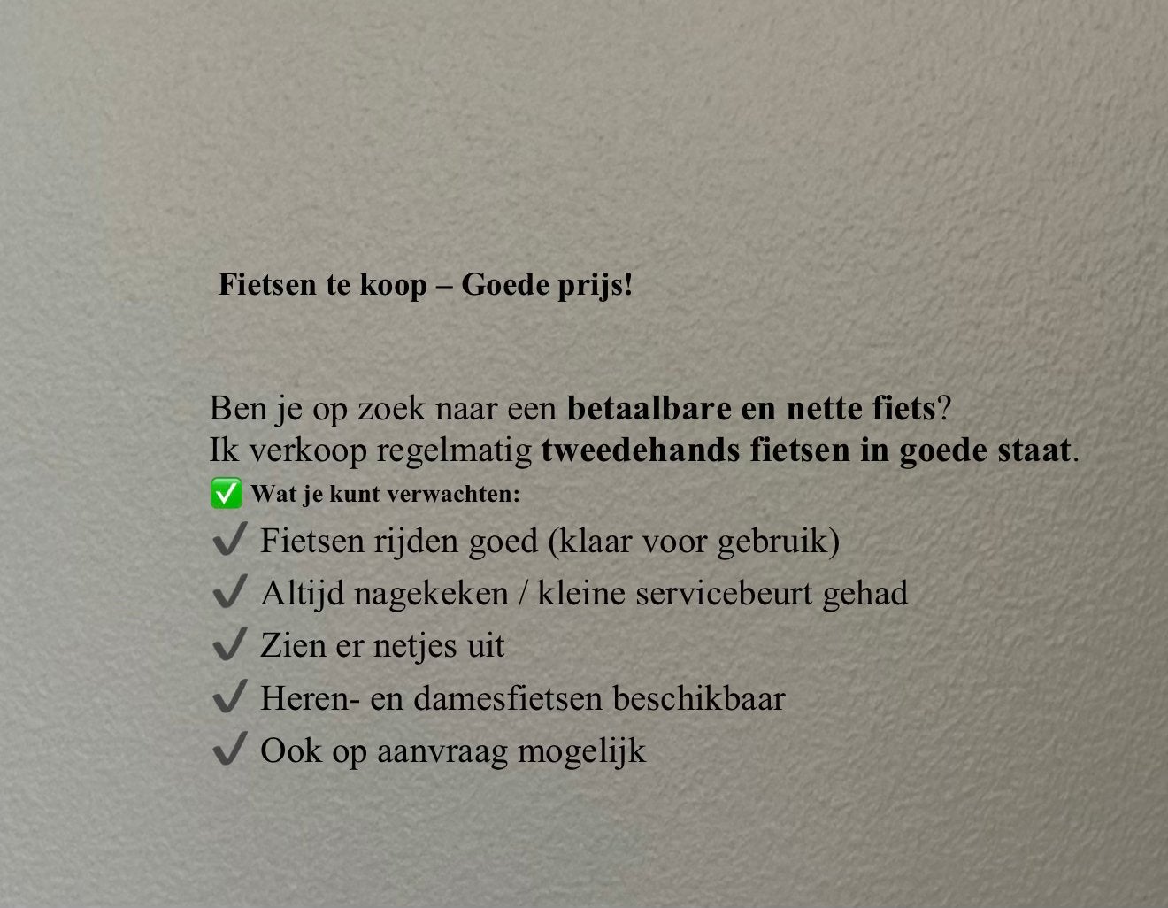 Fietsen te koop!, Ophalen, Zo goed als nieuw