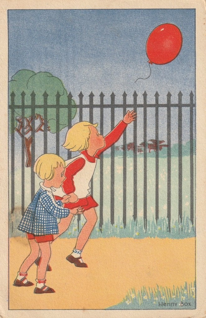 RECLAME BIJLOOS TEKN HENNY BOX JAREN30 ZEER MOOI KAART KO215, Ophalen of Verzenden, 1920 tot 1940, Ongelopen, Overige thema's
