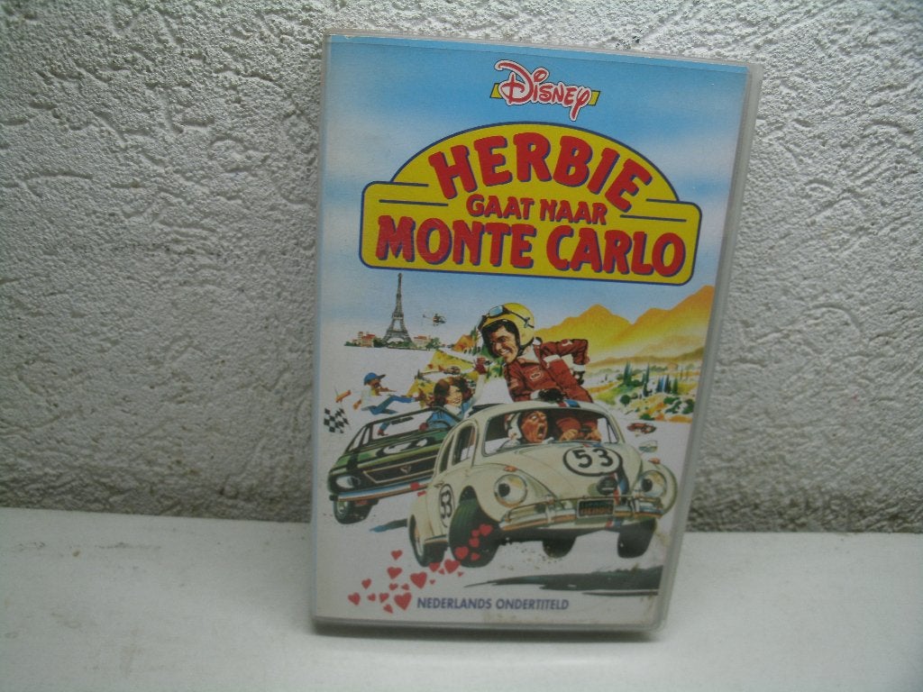 vhs 154a herbie gaat naar monte carlo, Alle leeftijden, Ophalen of Verzenden, Zo goed als nieuw