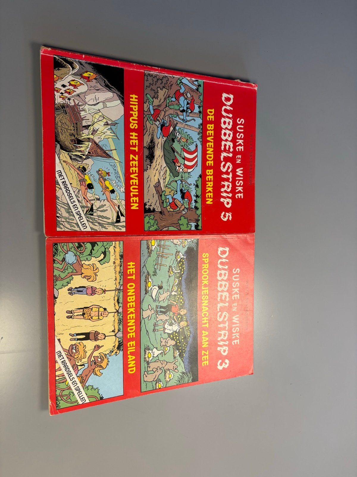 Suske en Wiske Dubbelstrips 3 & 5, Meerdere stripboeken, Ophalen of Verzenden, Gelezen