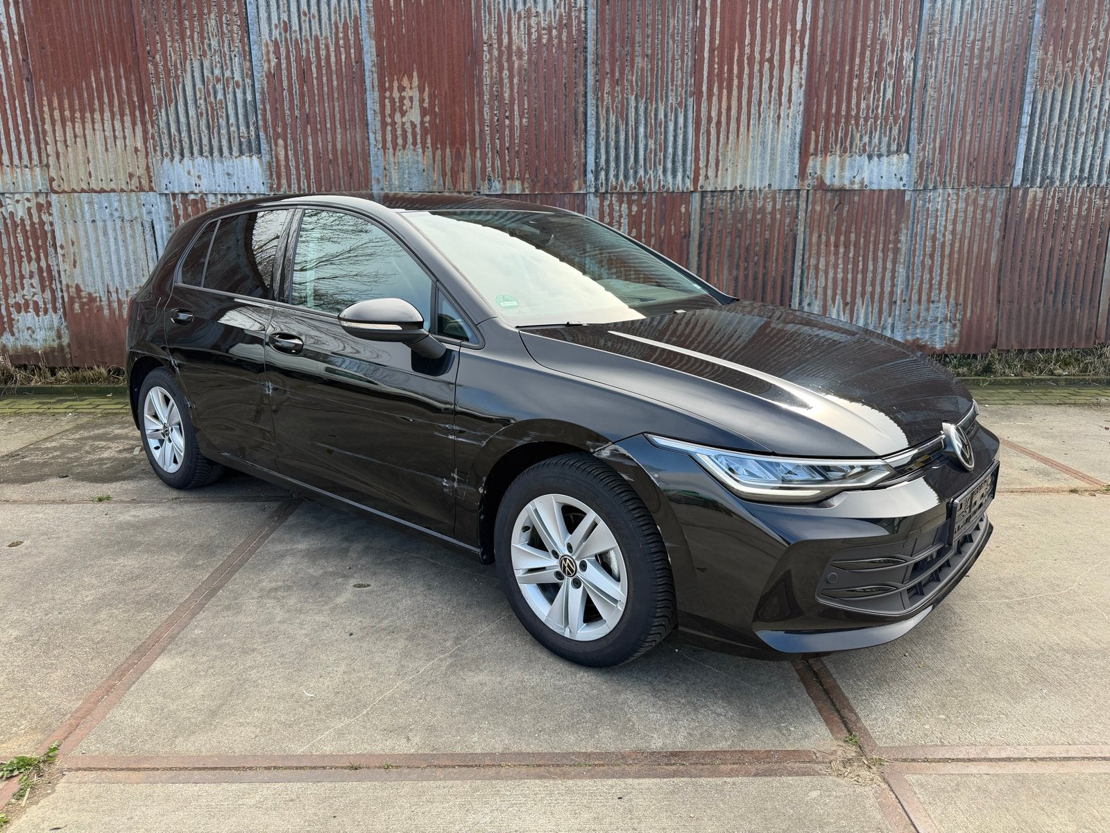 Golf 8 1.5 TSI 2025 btw 29000km, Zwart, Zwart, Handgeschakeld, Dealer onderhouden