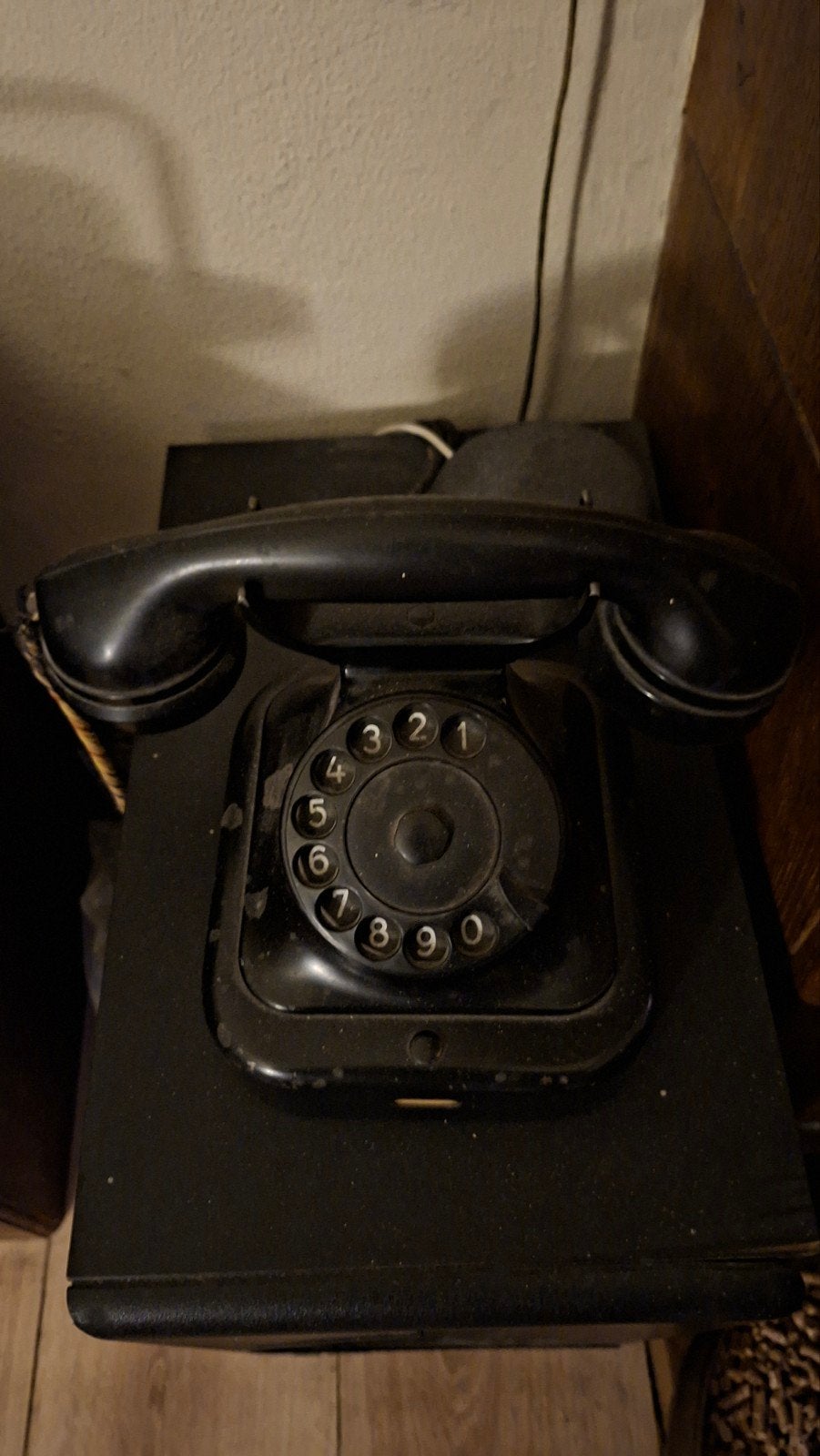 Oude Werkende Bakelieten Telefoon - Vintage Draaischijf, Ophalen of Verzenden