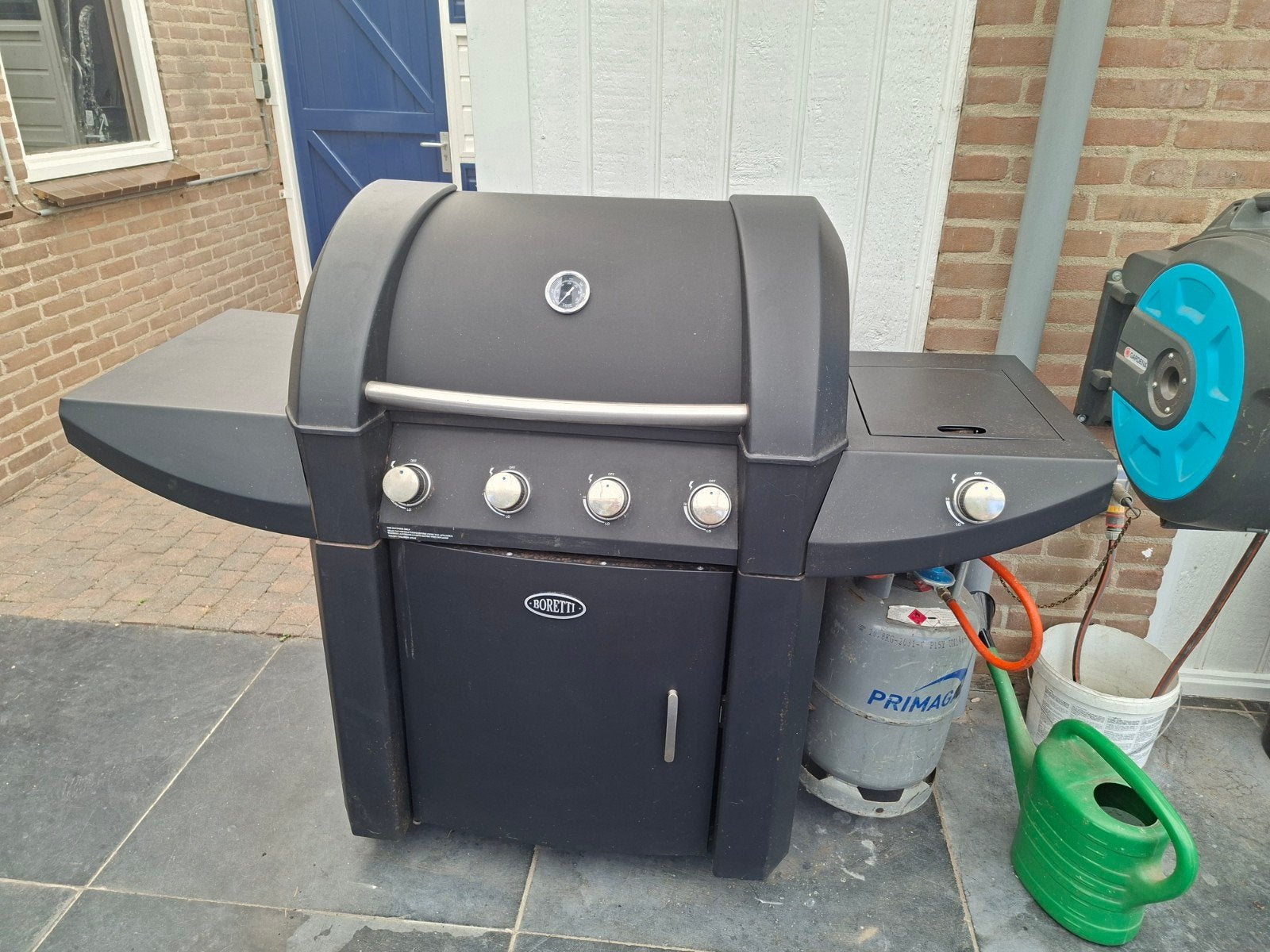 Boretti gasbarbecue met zijbrander, Ophalen, Gebruikt, Boretti
