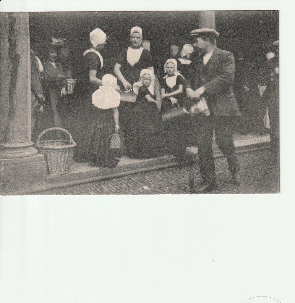 klederdracht zeeland botermarkt Middelburg, Verzenden, Voor 1920, Gelopen, Zeeland